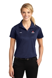 Ladies Navy Dry-fit Short Sleeve Polo - LST650