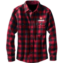 Yarn-Dyed Long Sleeve Flannel Shirt Red/Black Buffalo