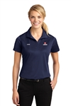 Ladies Navy Dry-fit Short Sleeve Polo