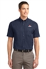 Short Sleeve Button Down Shirt - Navy Tall