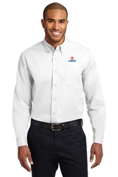 Long Sleeve Button Down Shirt - White Tall